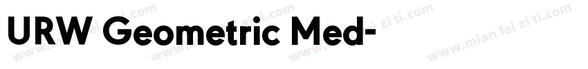 URW Geometric Med字体转换